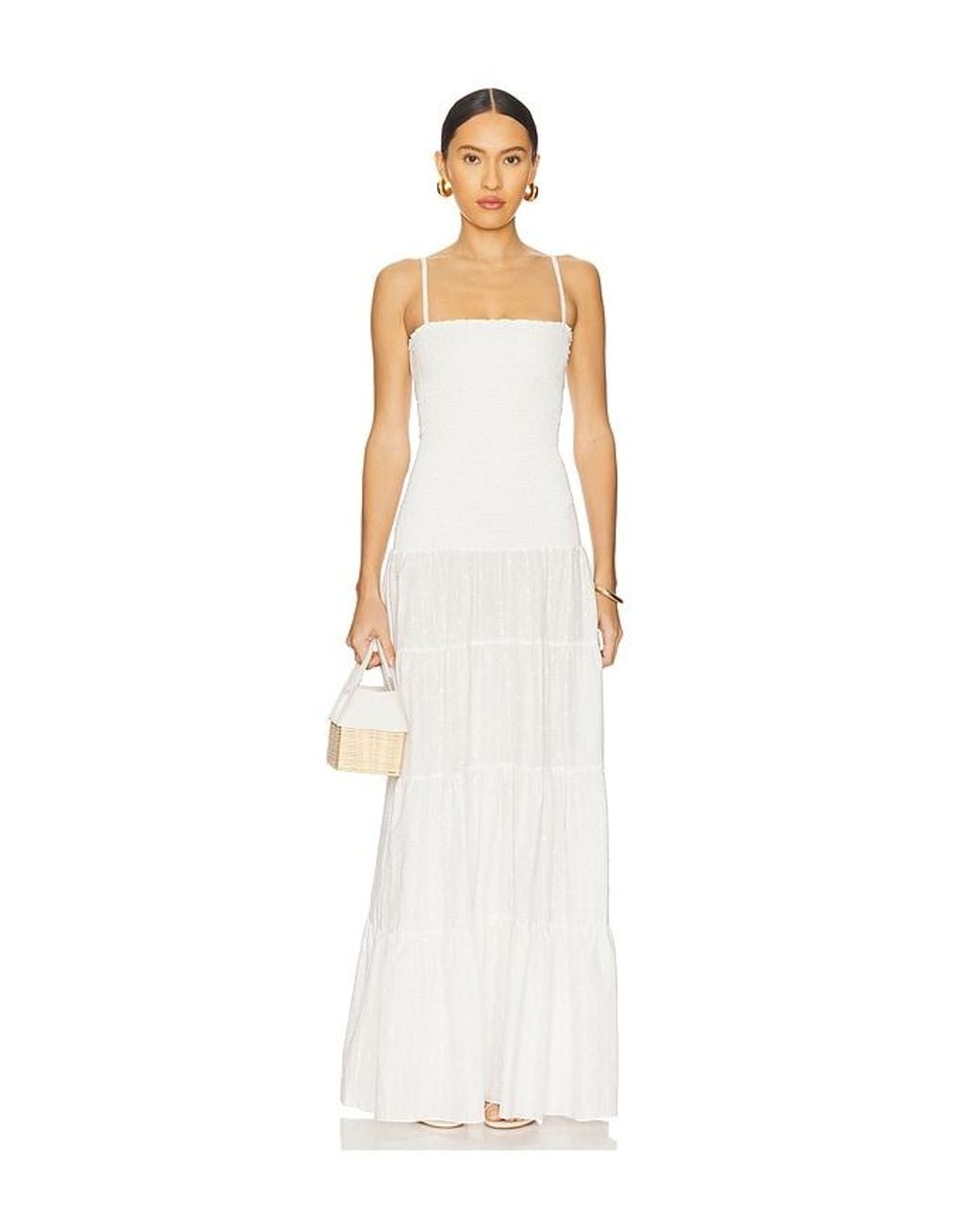 Peixoto White Clementine Maxi Dress