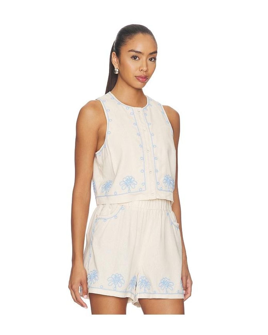 Blank NYC White Sleeveless Top
