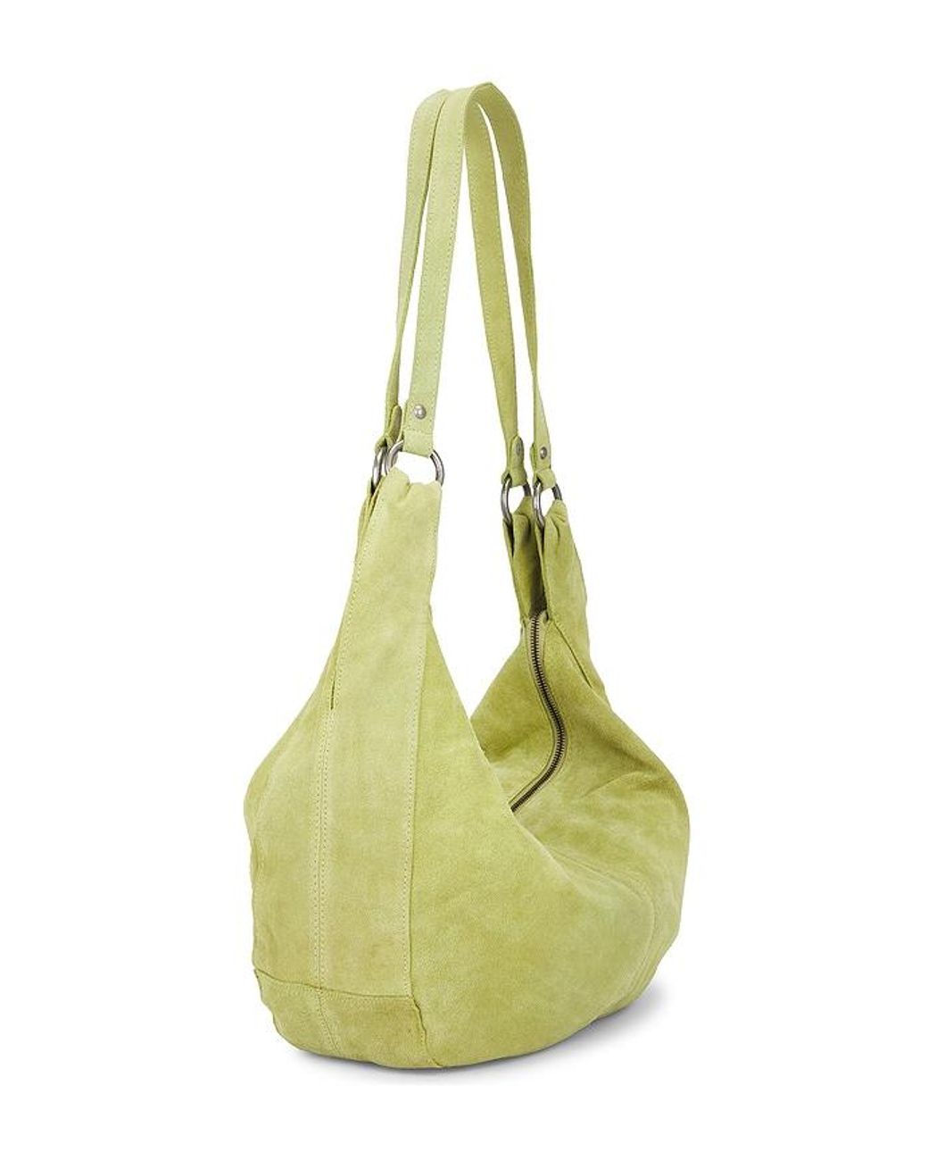 Free People Green Roma Suede Tote Bag