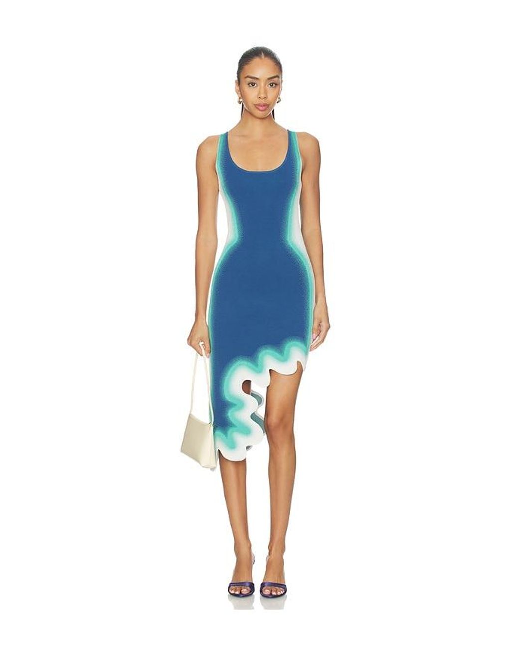 Ph5 Blue Aster Reversible Wavy Dress
