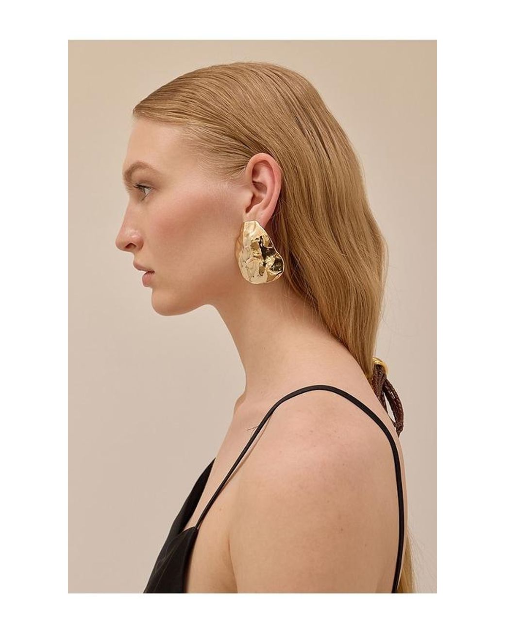 Lelet Metallic Hera Hammered Earrings