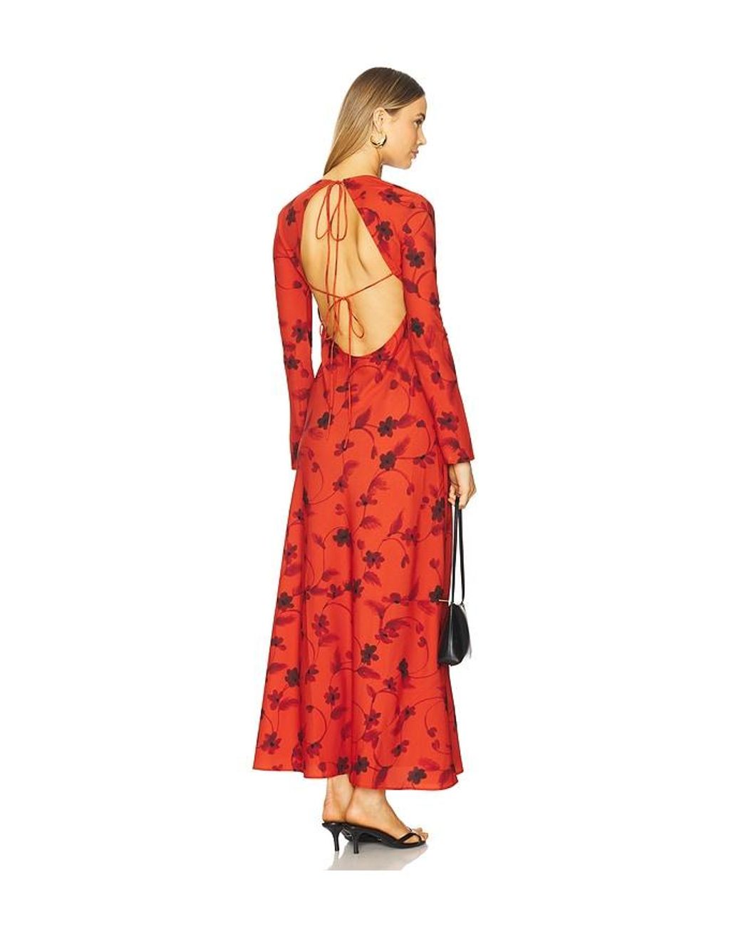 Faithfull The Brand Red Mesa Maxi Dress