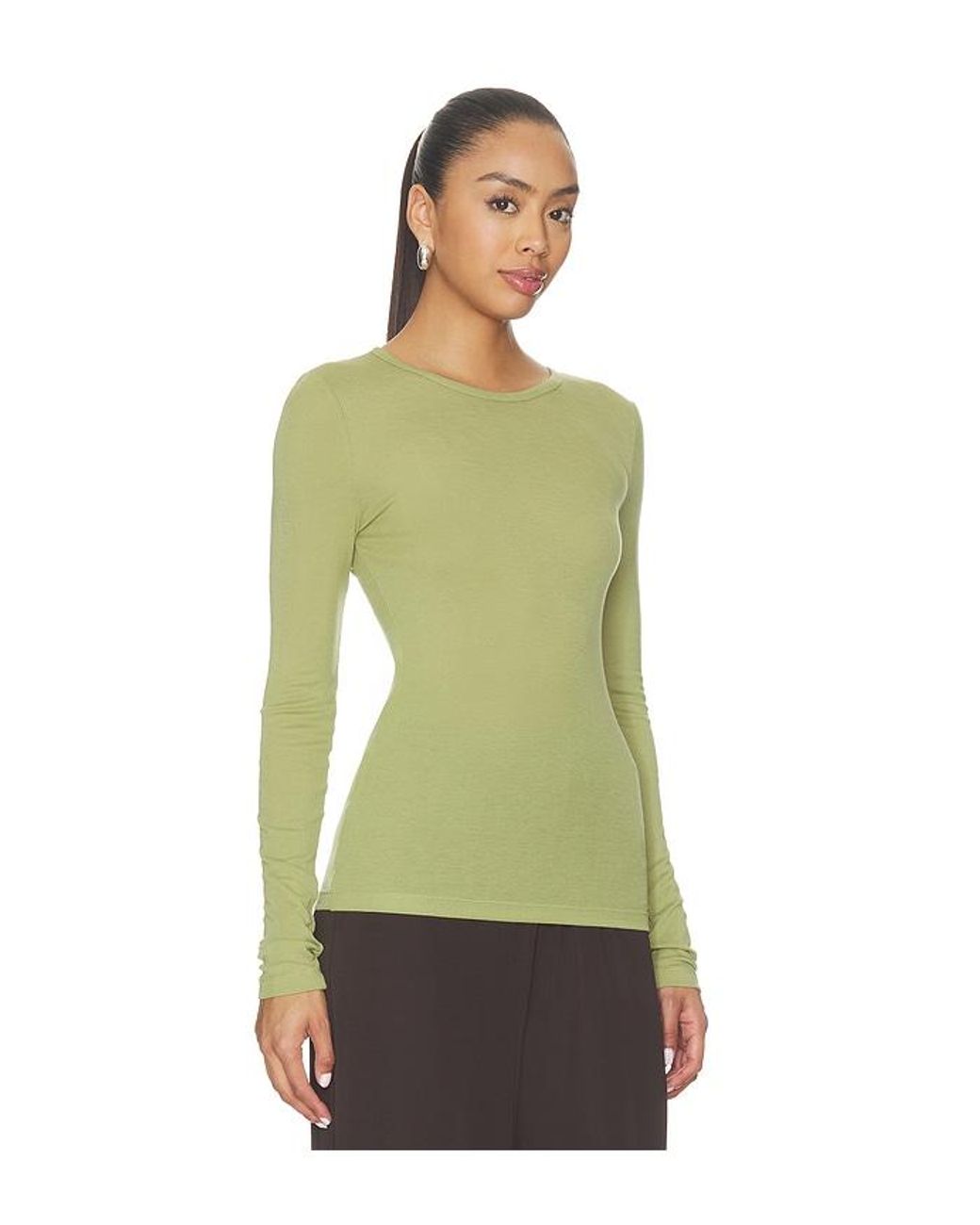 Samsøe & Samsøe Green Sadou Long Sleeve T Shirt