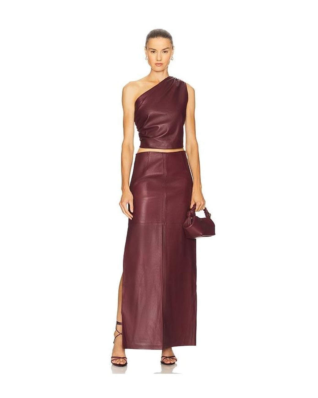 ZUT Red Laurel Leather Top