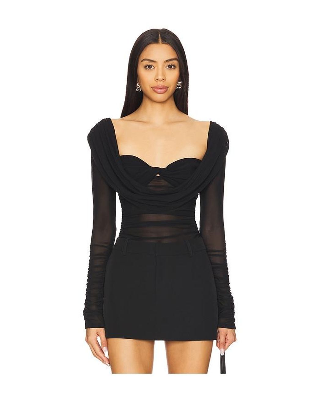 MAJORELLE Black Simone Top