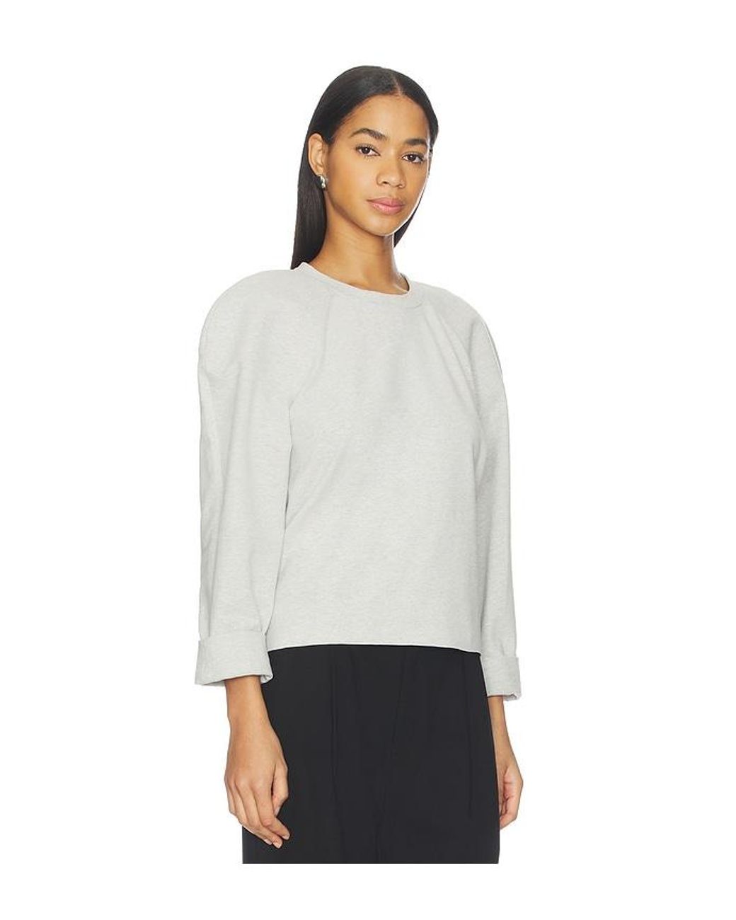 Norma Kamali White Bomber 1980S Sweatshirt