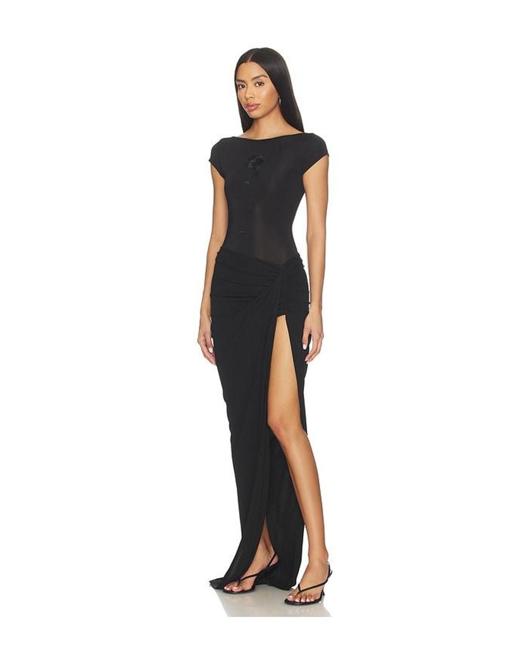 Nbd Black Soleia Maxi Dress