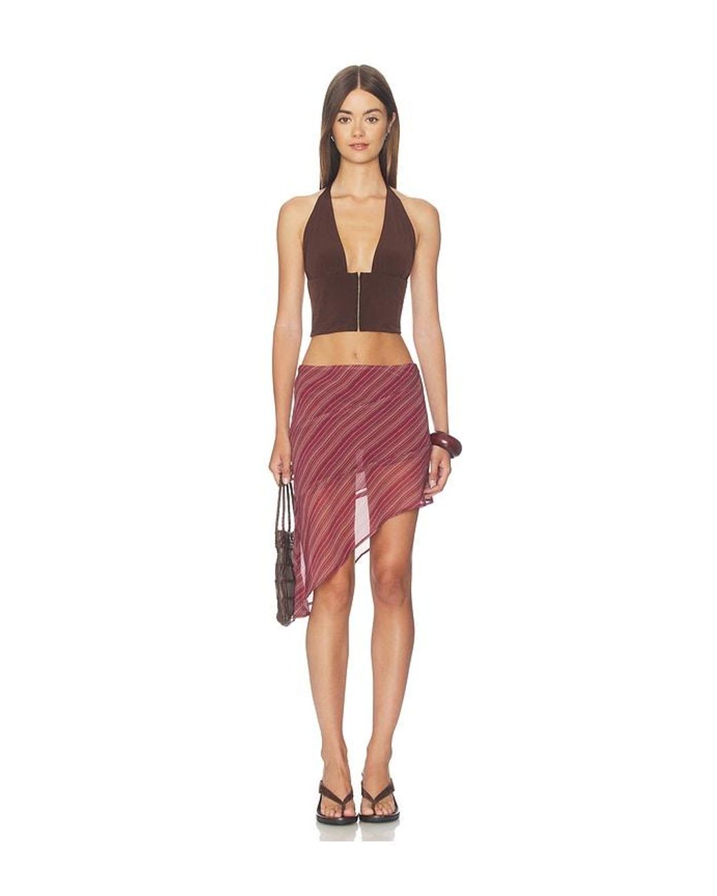 Bella Venice Red X Revolve Coco Halter Top