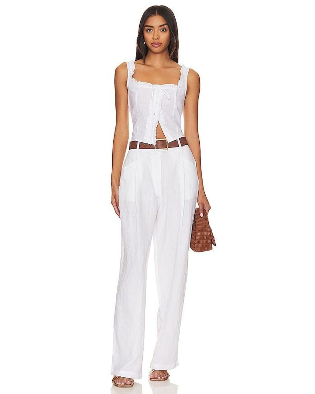 SNDY'S White Cottage Top