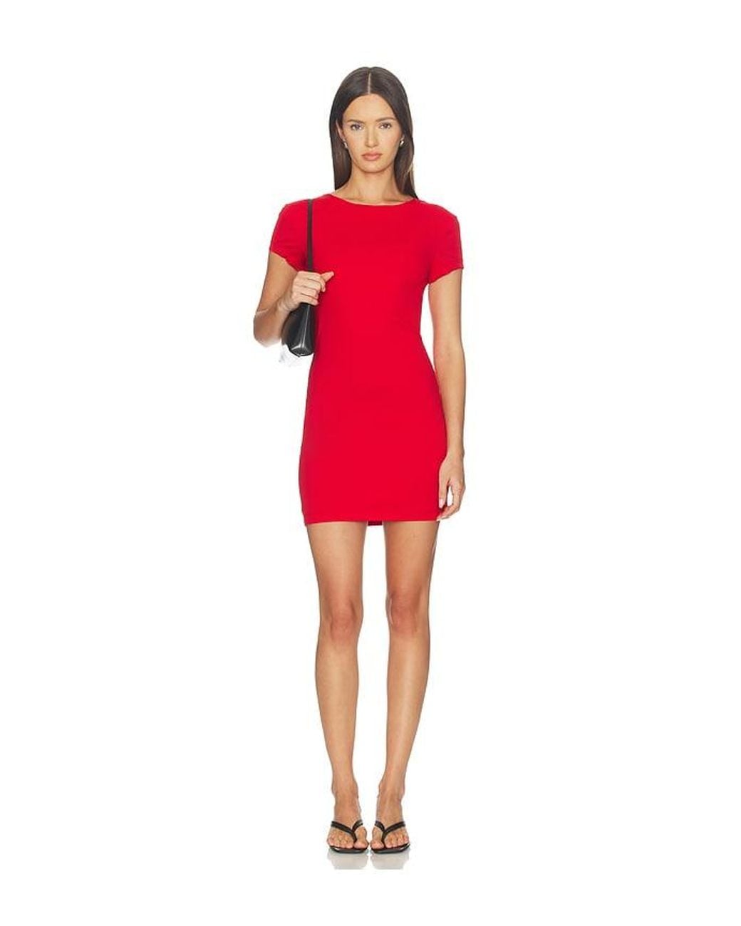 FRAME Red X Alexandra Leclerc The Monaco Mini Dress