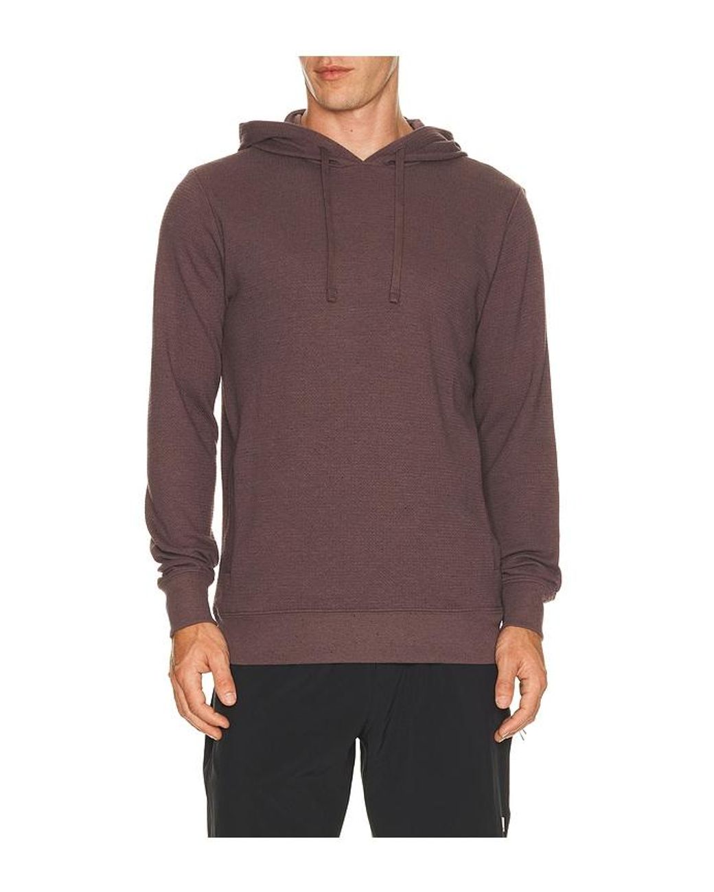 Travis Mathew Purple Cloud Waffle Hoodie for men