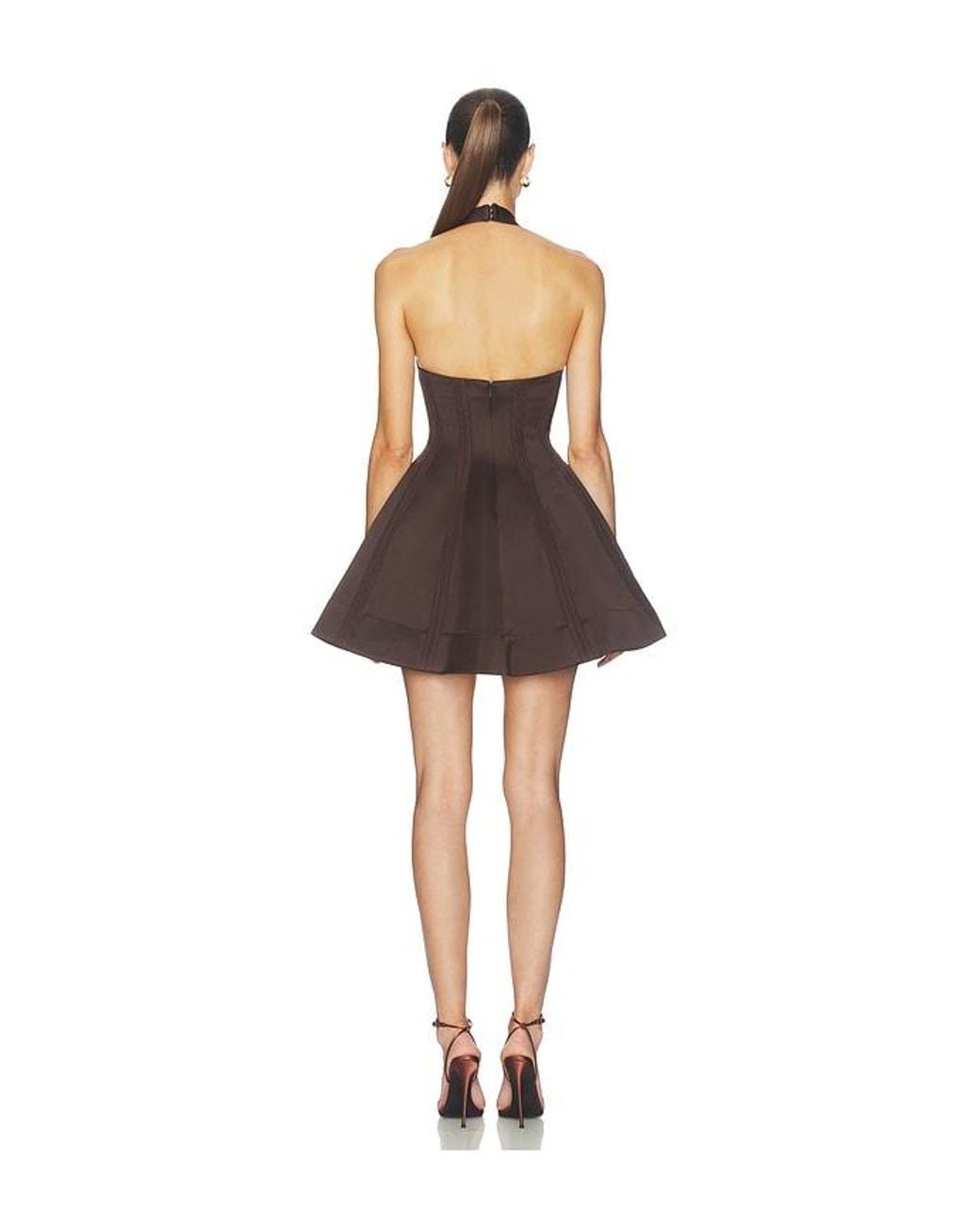 Camila Coelho Brown Cassia Mini Dress
