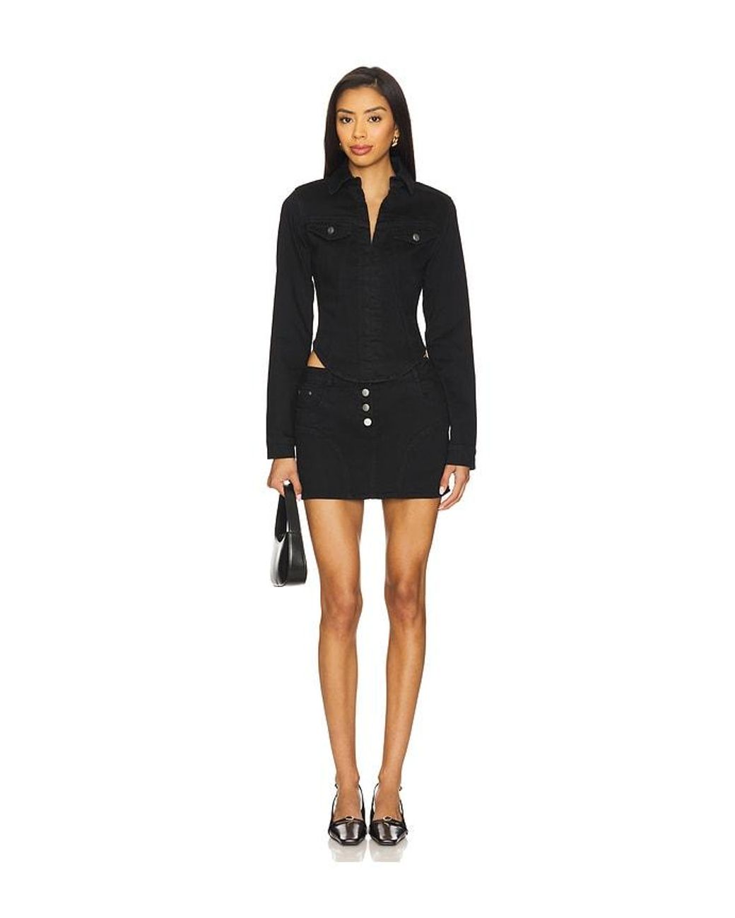 Amanda Uprichard Black X Revolve Bristol Skirt