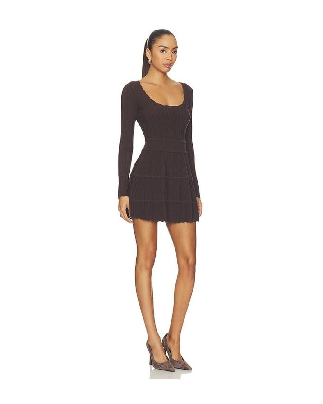 LoveShackFancy Black Lunelle Dress