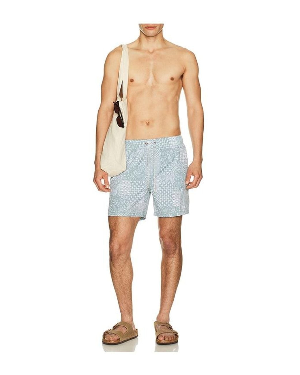 Vintage Summer Blue 4 Way Stretch Volleys for men