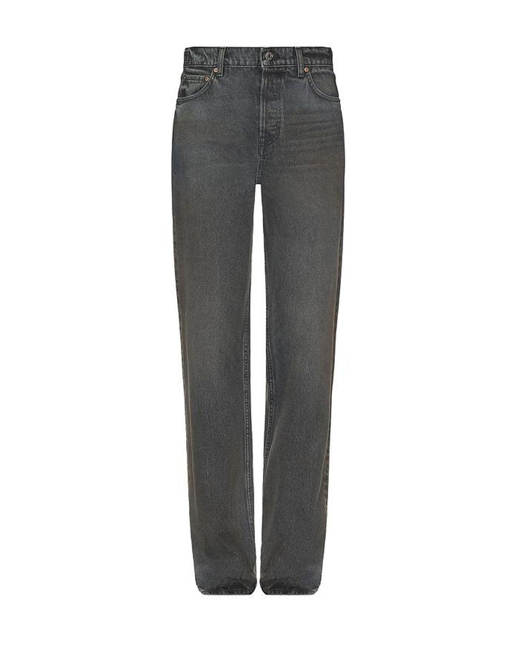 GRLFRND Gray Bella Cinch Low Rise Boyfriend