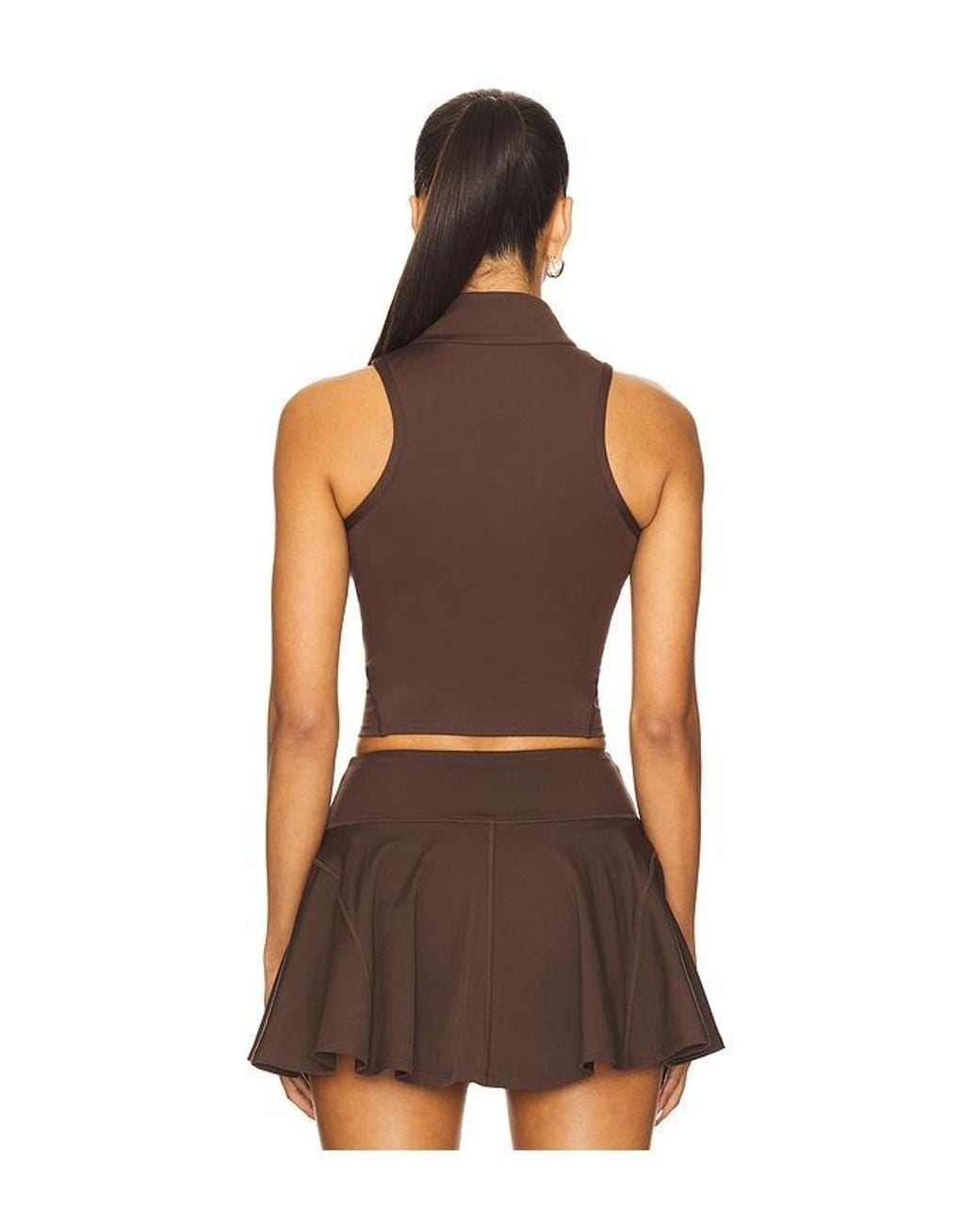 WellBeing + BeingWell Brown Movewell Rowan Tank