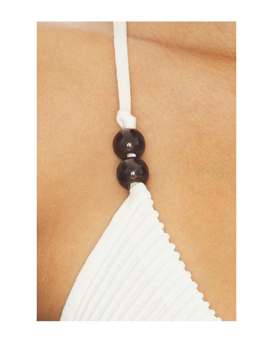 L'academie White 'Academie Kennji Beaded Knit Tank