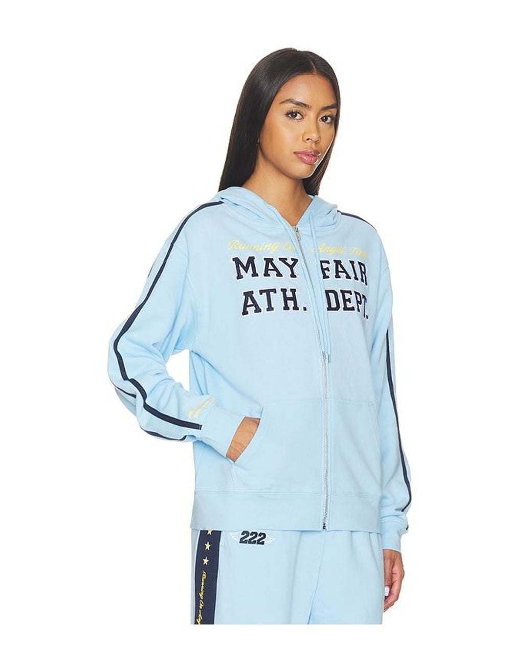 The Mayfair Group Blue Mayfair Athletic Dept. Zip Up Hoodie