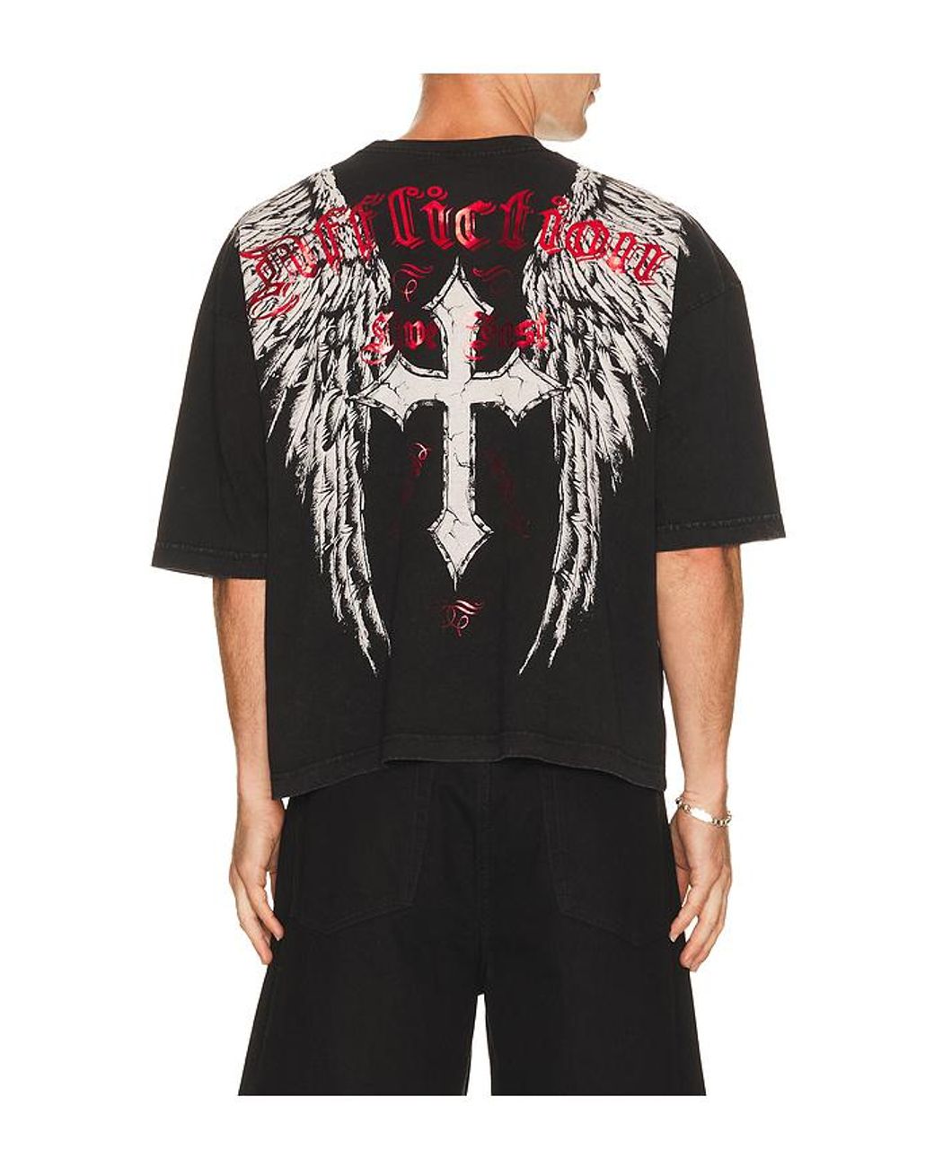 Affliction Black Imperial Life Short Sleeve Tee for men