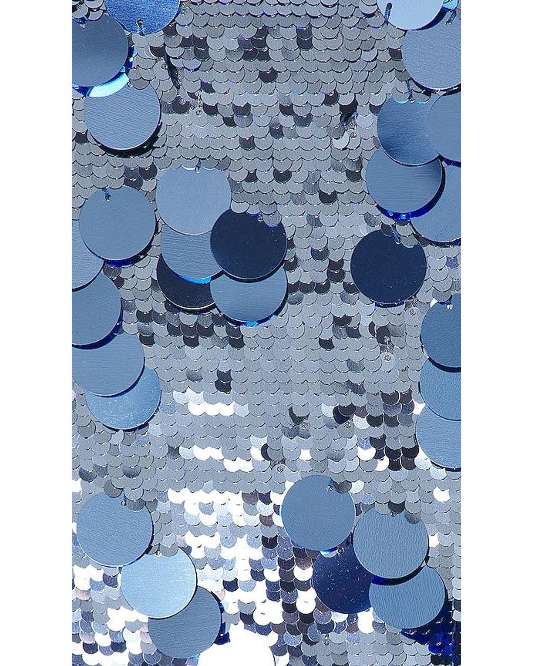 GUIZIO Blue Paillette Skirt