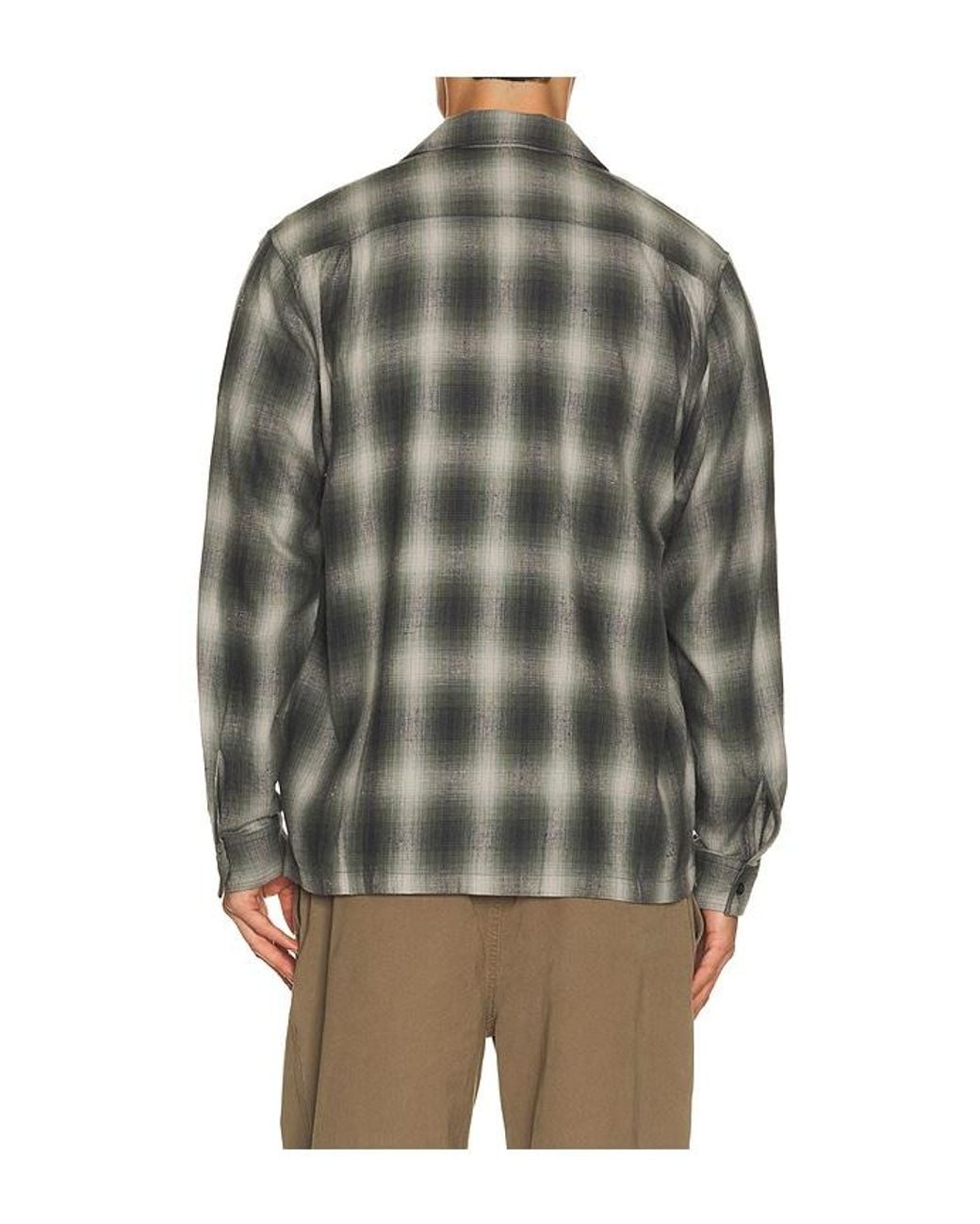 Thisisneverthat Gray Nep Check Zip Shirt for men
