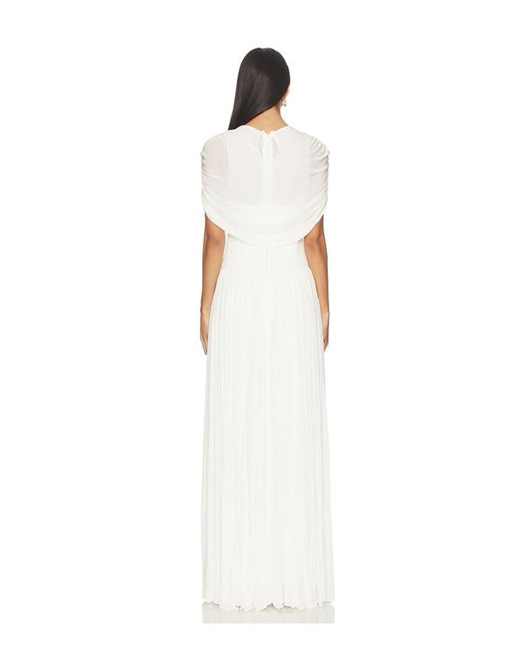 Jonathan Simkhai White Nancie Cape Dress