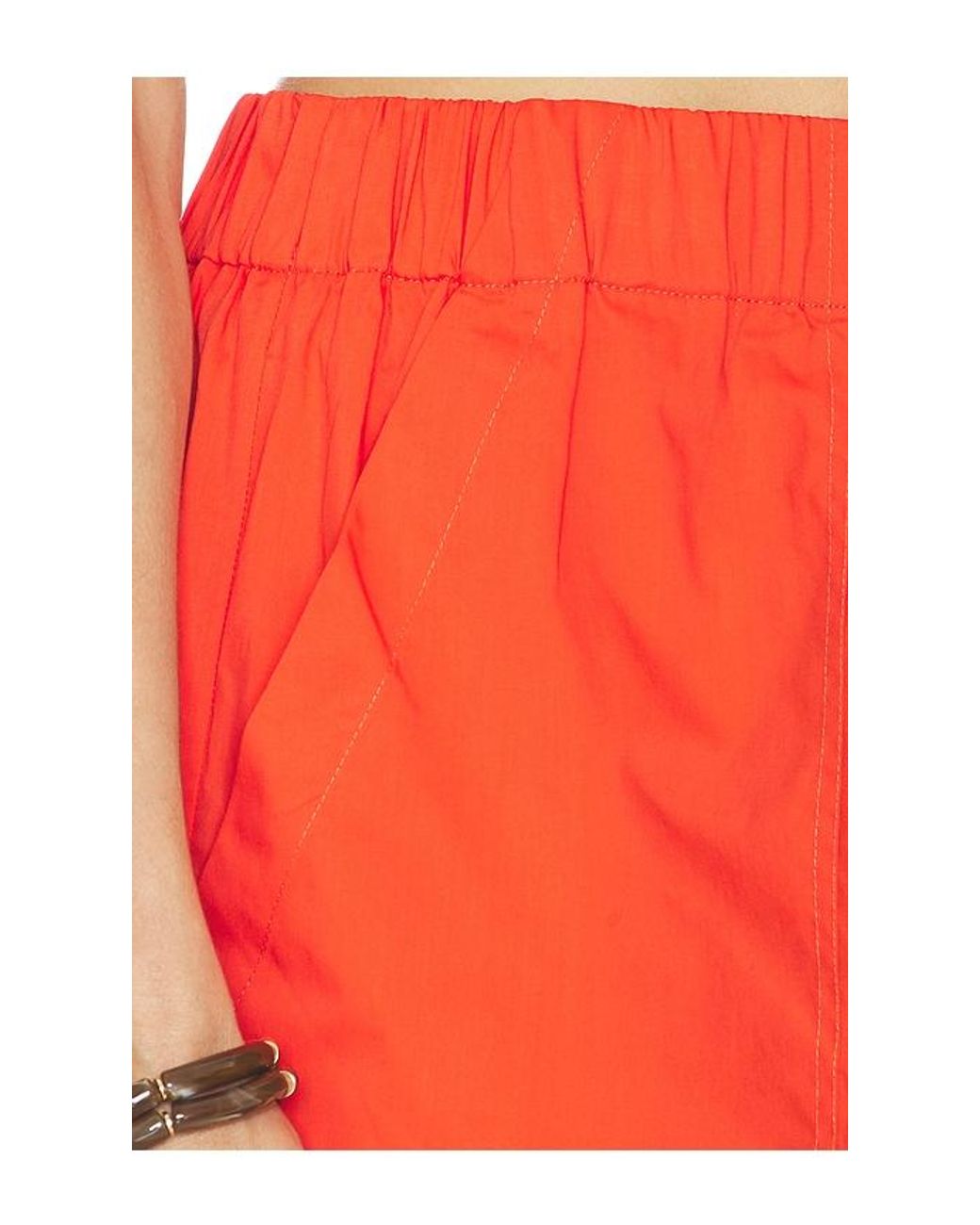 Jonathan Simkhai Red Arden Pull On Pant