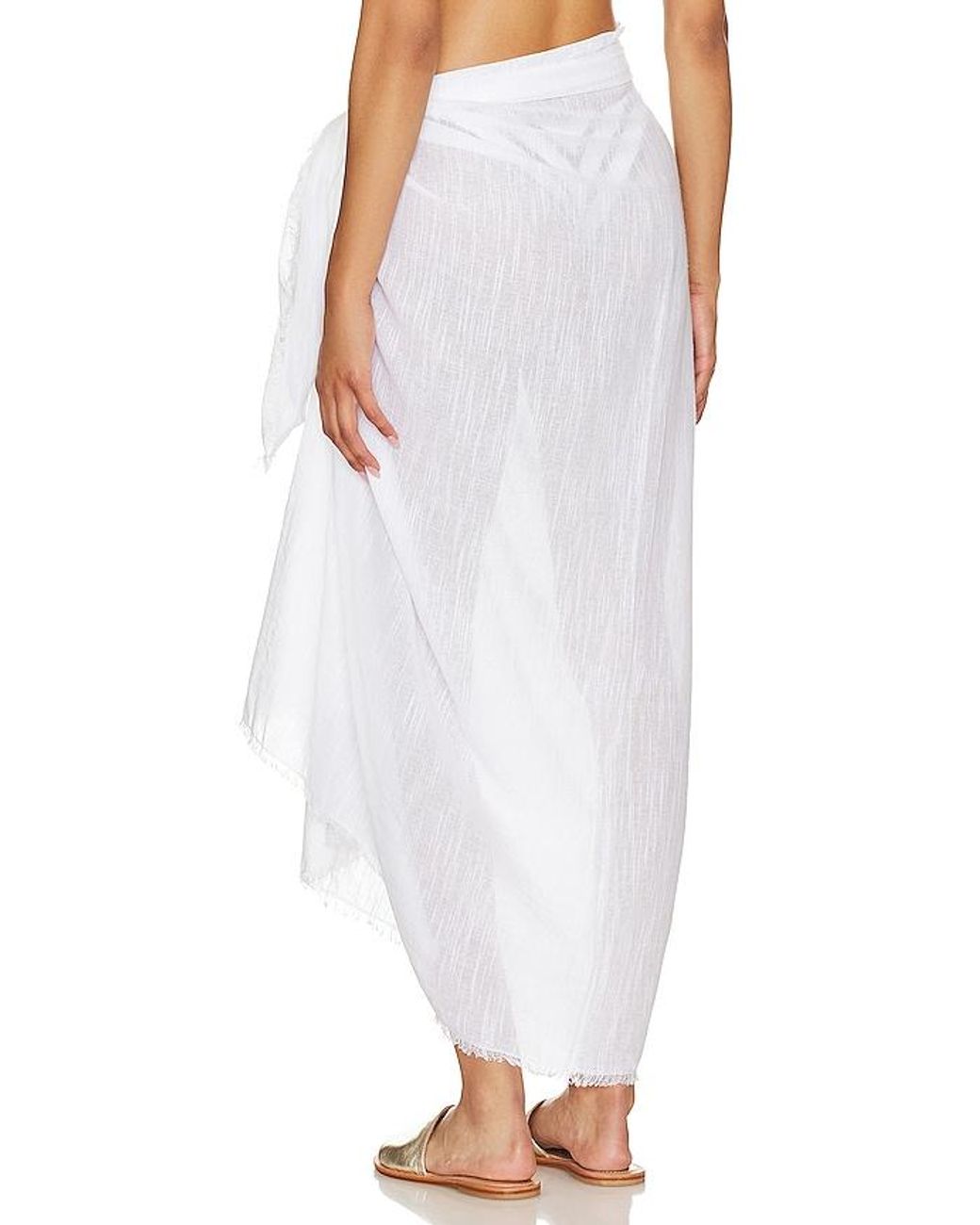 Seafolly White Textured Beach Wrap