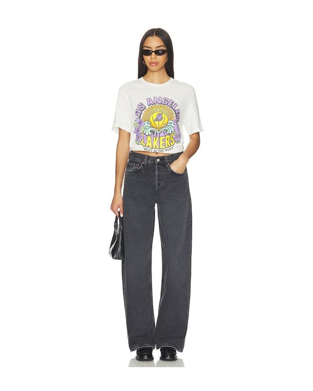 Junk Food Vintage-T-Shirt Lakers Best in White für Herren