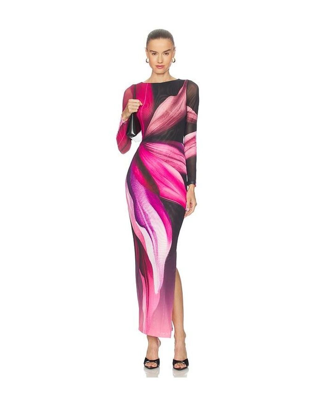 AFRM Pink Phyll Midi Dress