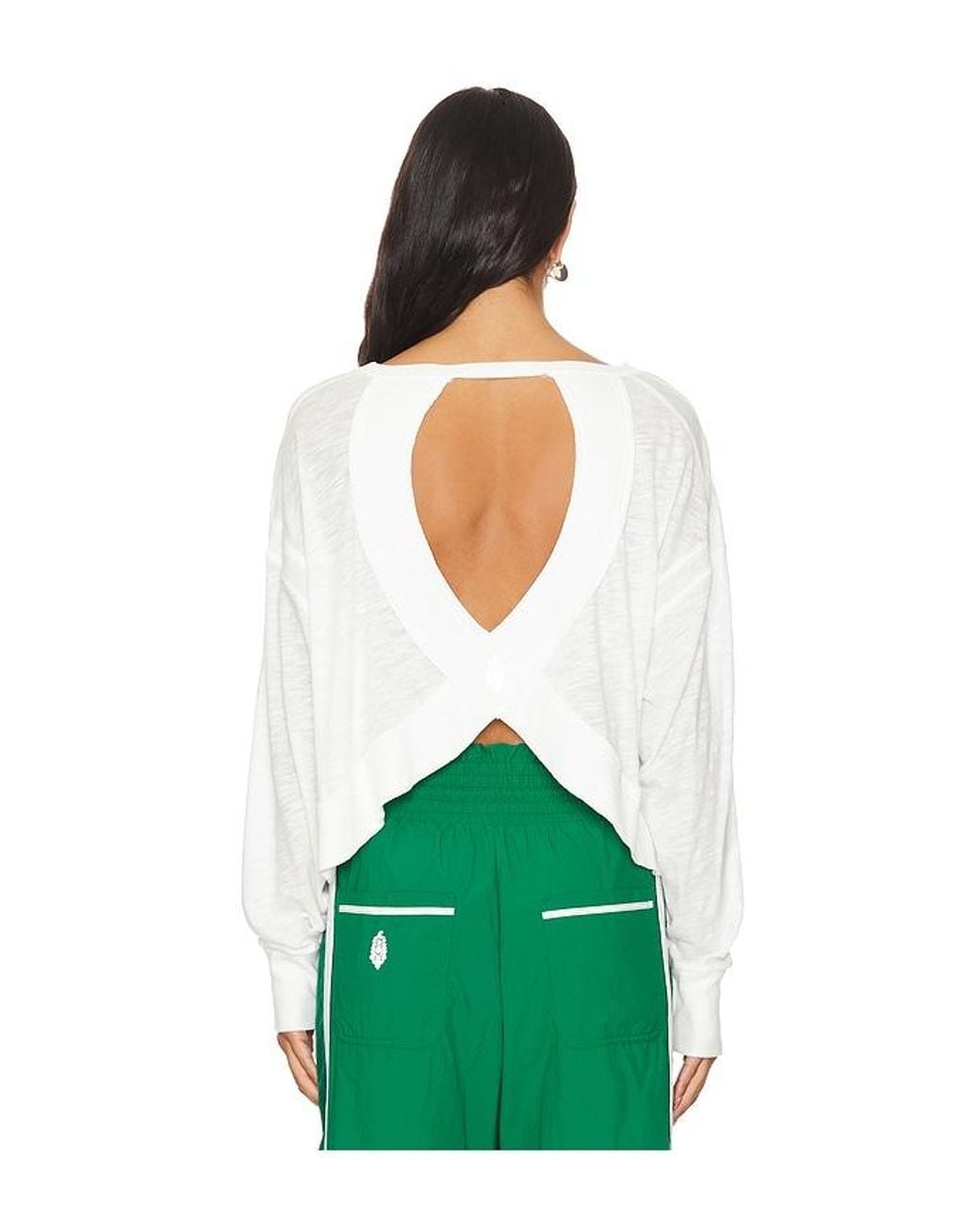 Free People Green X Fp Movement My Time Layer Tee