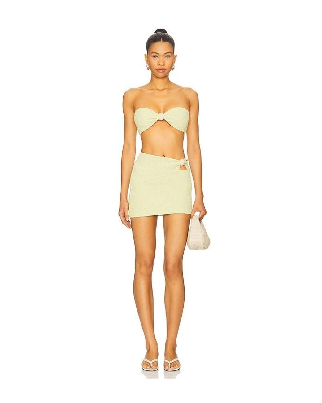 JUPE EVE en Lemon Devon Windsor en coloris Yellow