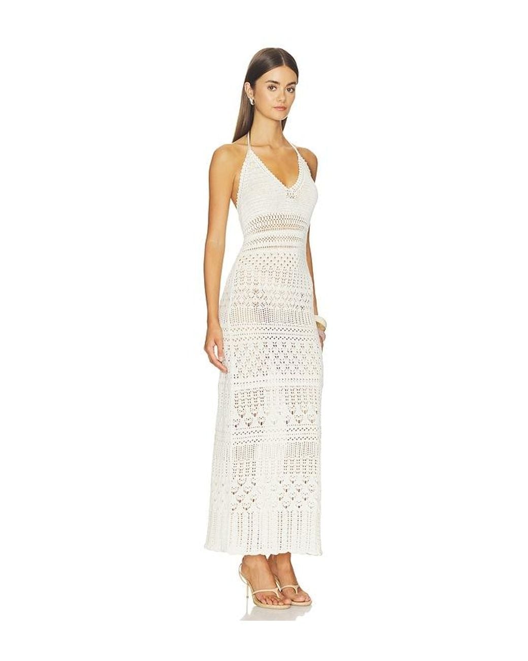 LoveShackFancy White Massie Dress