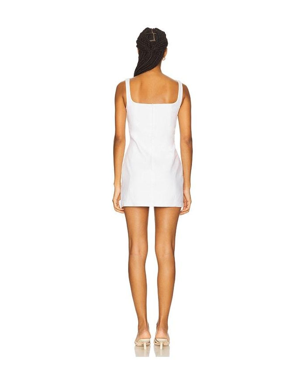 Milkwhite White X Revolve Mini Dress With Flowers