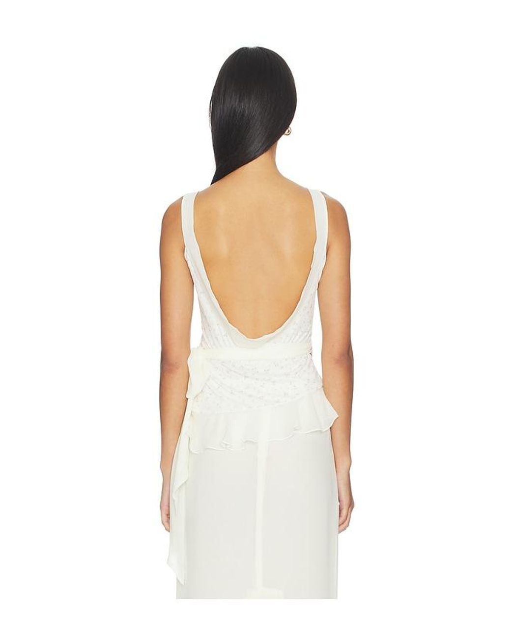 Fait Par Foutch White Valentina Top