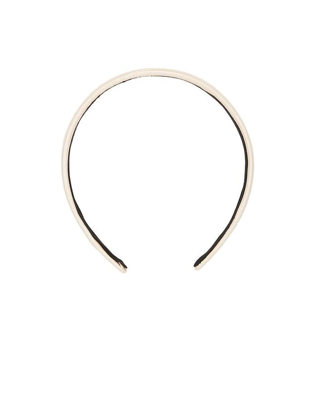 Frasier Sterling Black Croc Headband Set
