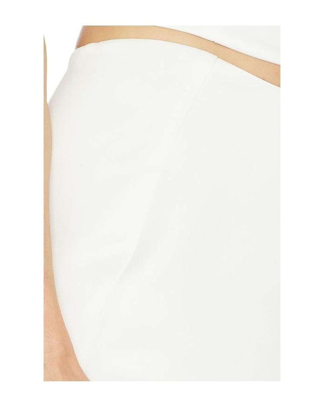 Camila Coelho White Lotta Midi Skirt