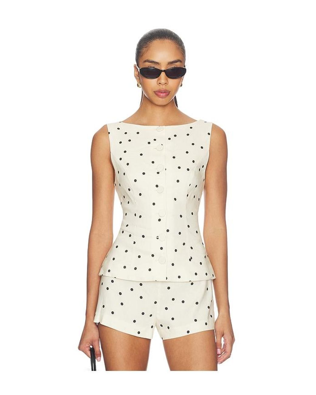 Tularosa White Adalyn Vest Top