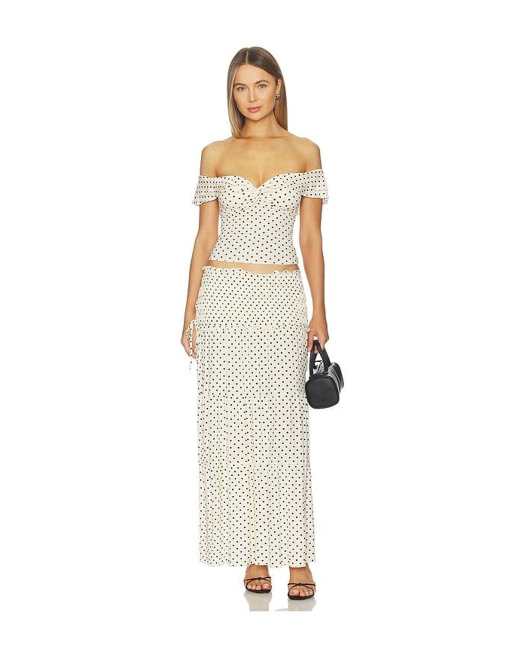 Tiger Mist White Denali Maxi Skirt