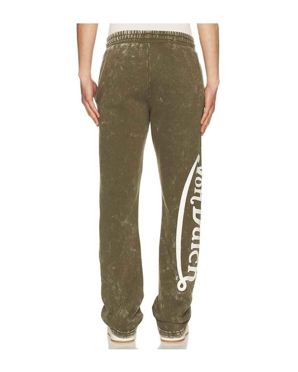 Von Dutch Green Stacked Flare Leg Joggers for men