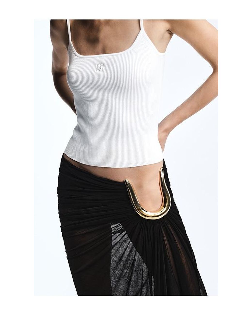REVOLVE LOS ANGELES White Leora Maxi Skirt