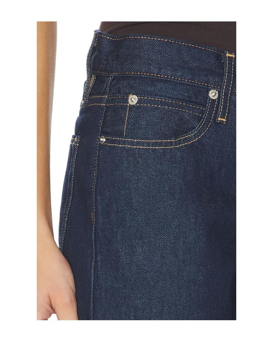 SLVRLAKE Denim Blue Isabel Low Rise Slim Leg Jeans