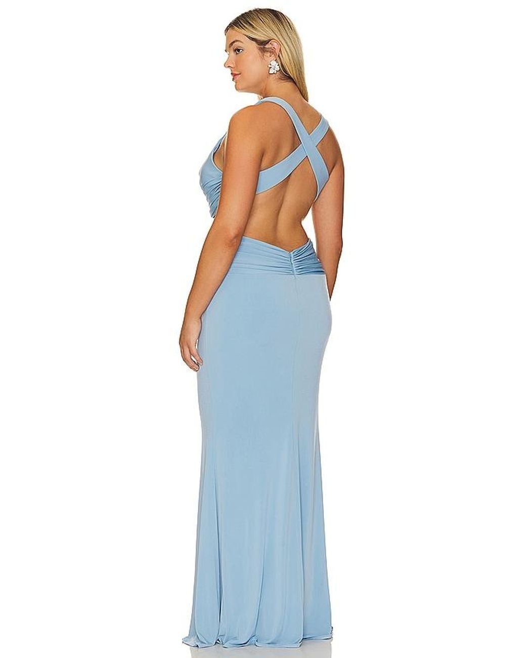 Katie May Blue X Revolve Secret Agent Gown
