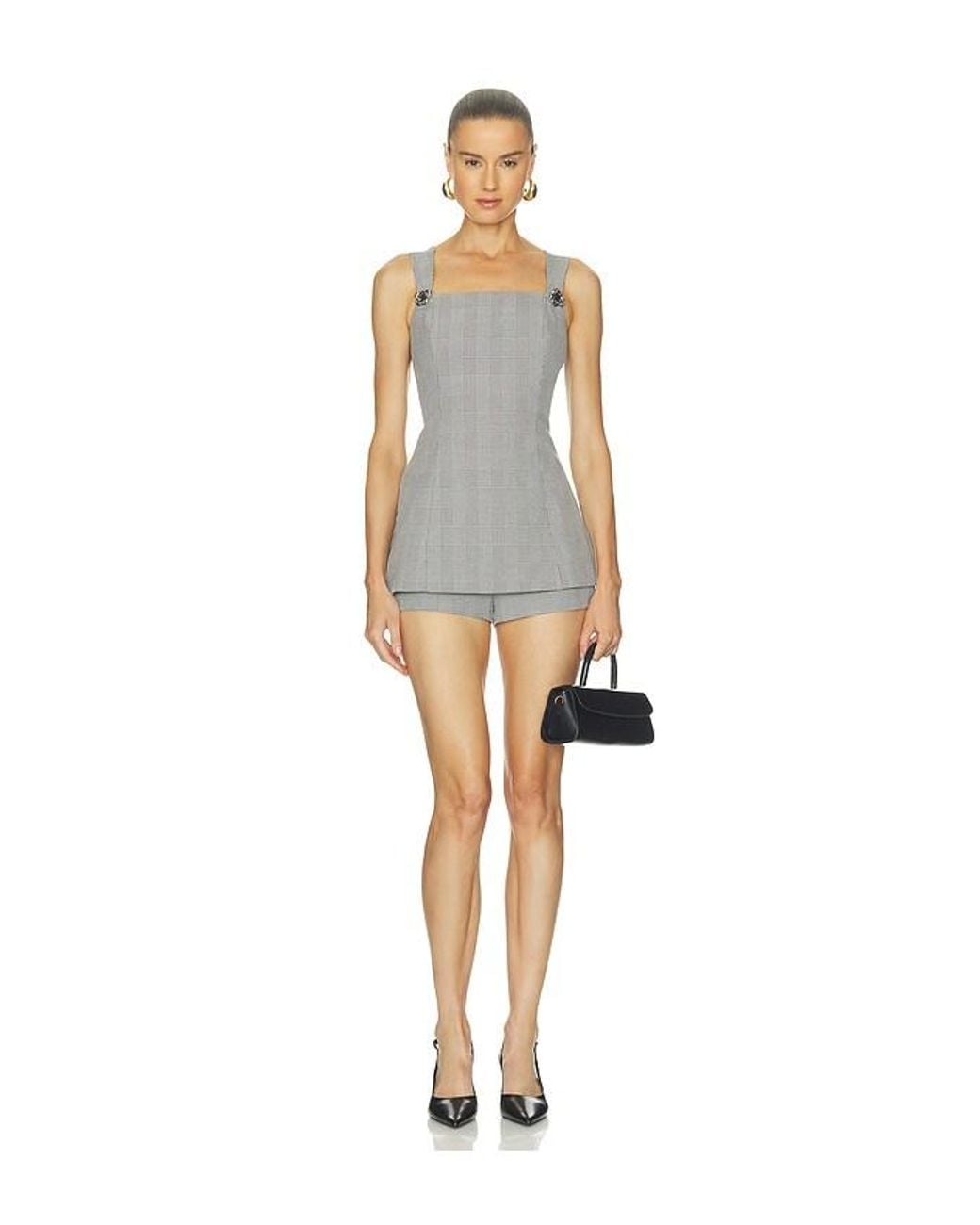 Line & Dot Archie Romper in White | Lyst