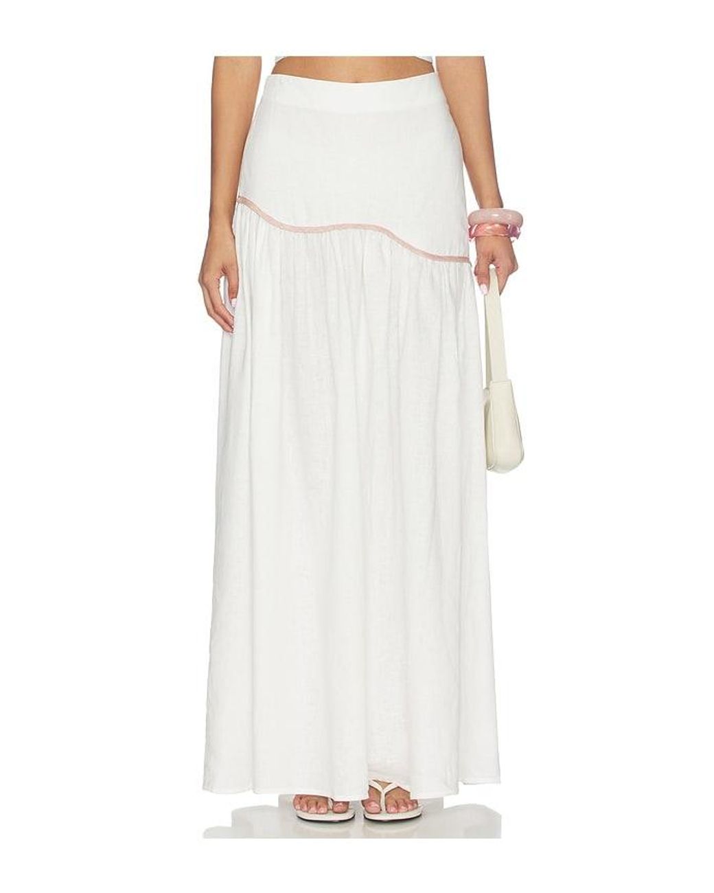 AZULU White Leia Skirt