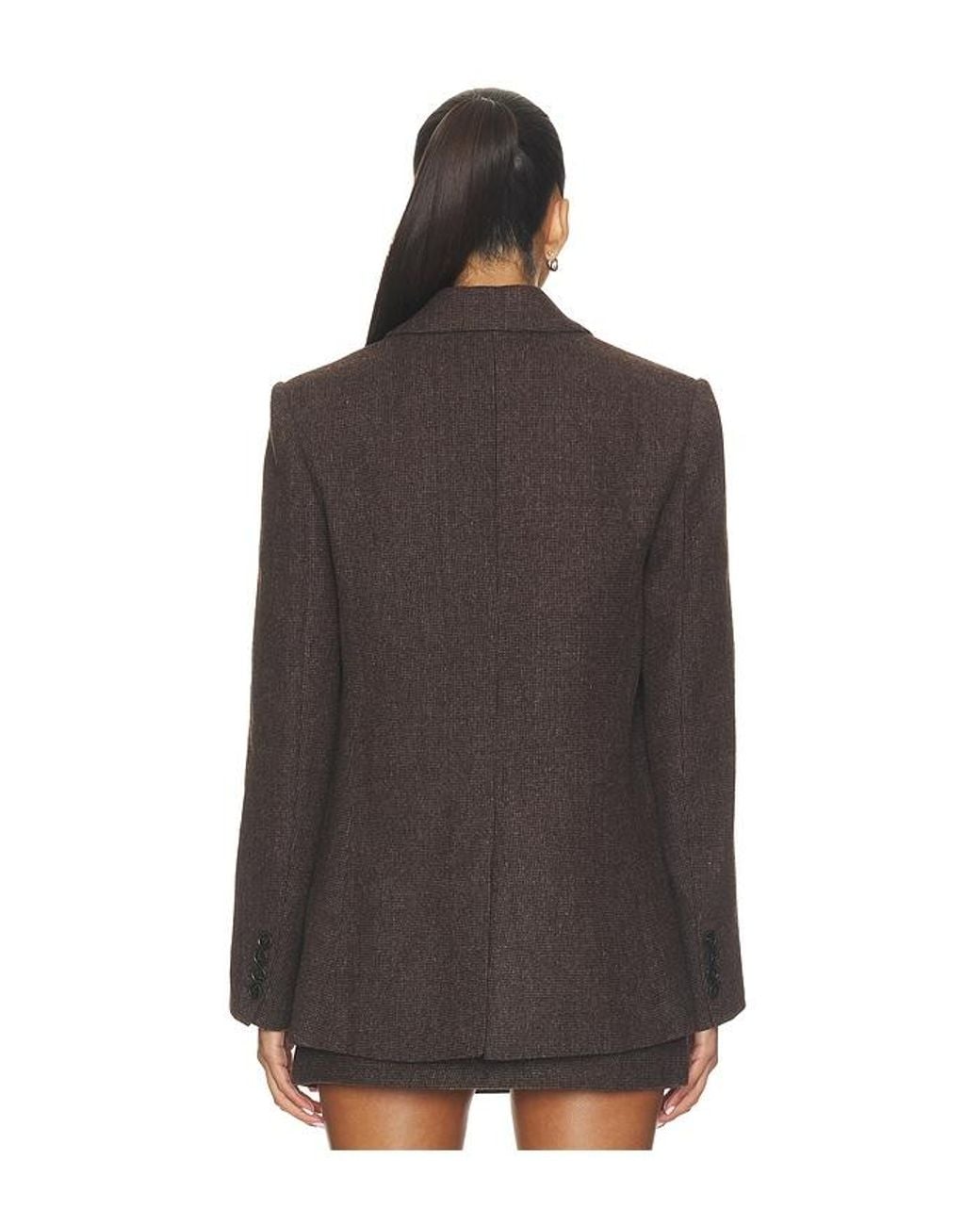 Elodie the Label Black Perrin Wool Blend Blazer