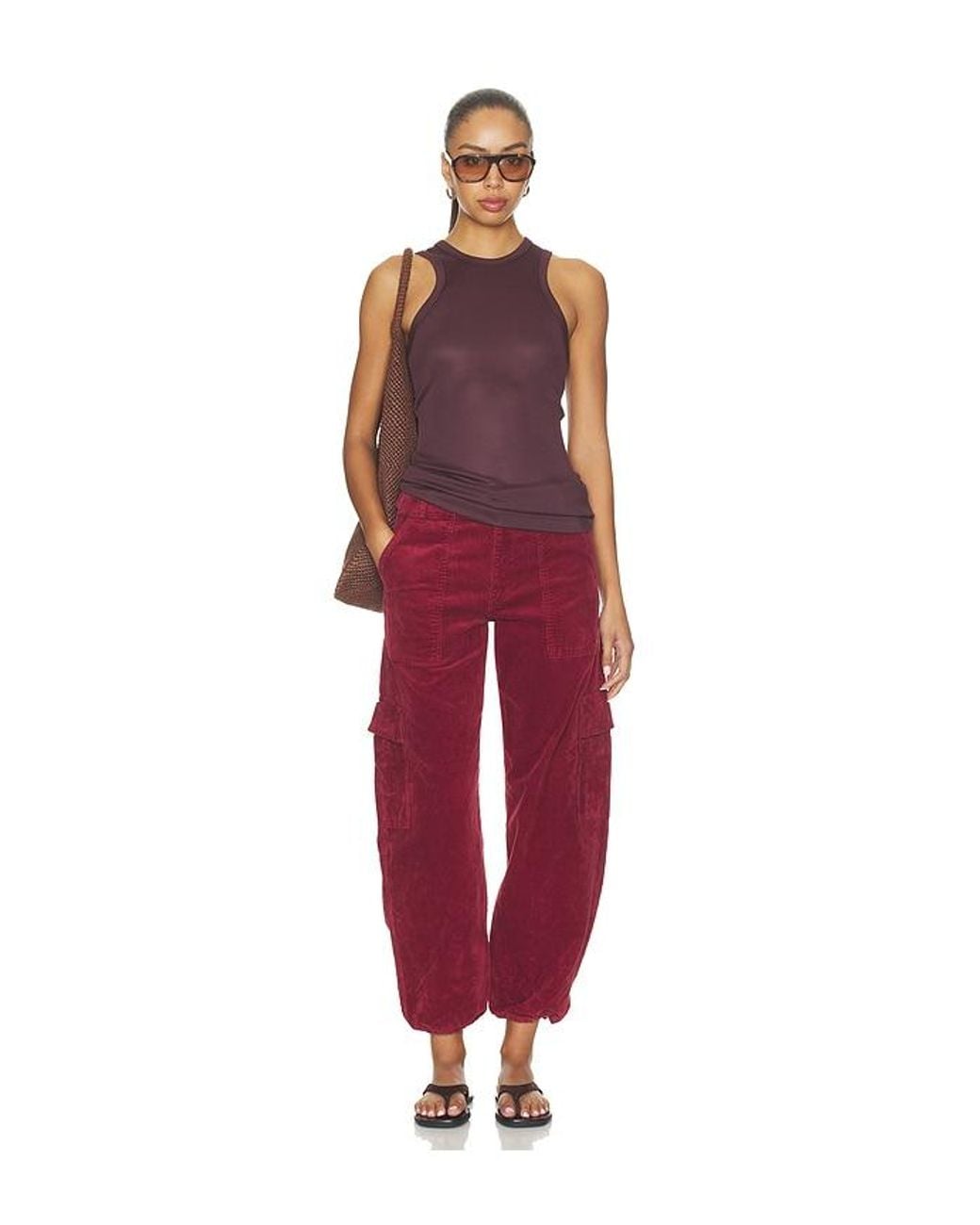 Pistola Red Honor Utility Cord Cargo Jeans