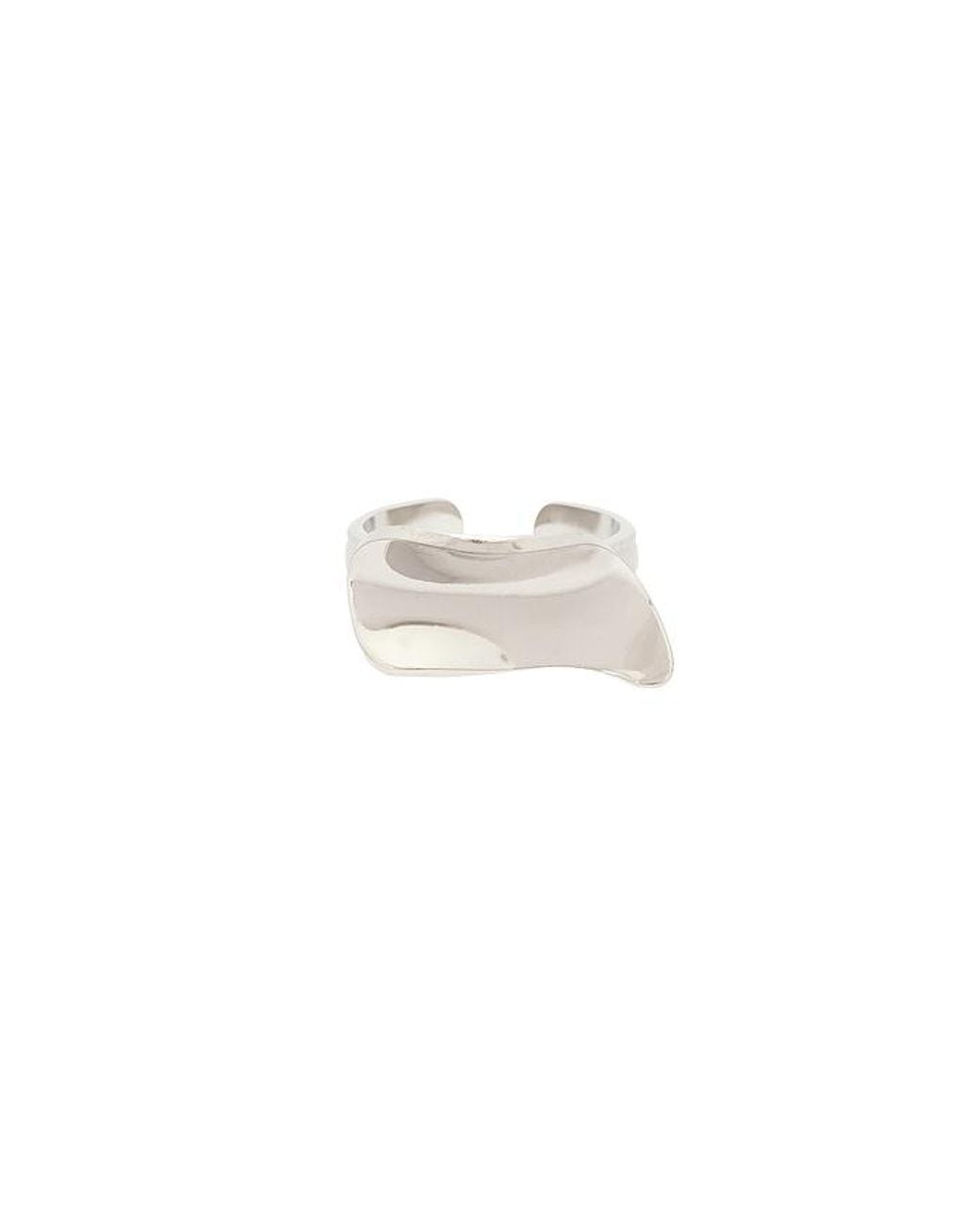 Casa Clara White Anya Assymetric Ring