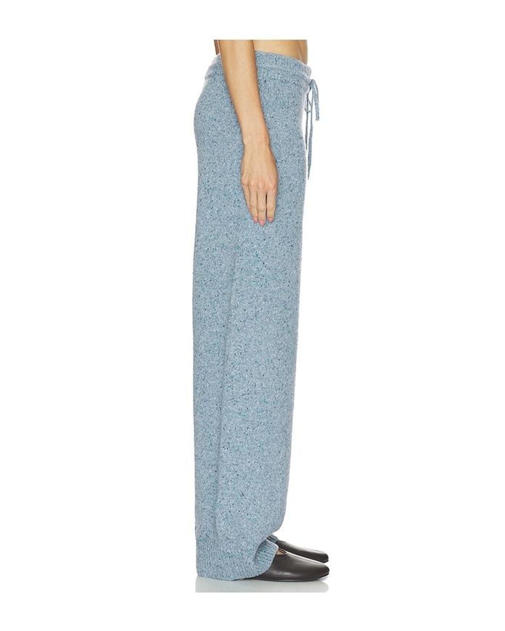 Helsa Blue Paxton Fleck Knit Pant
